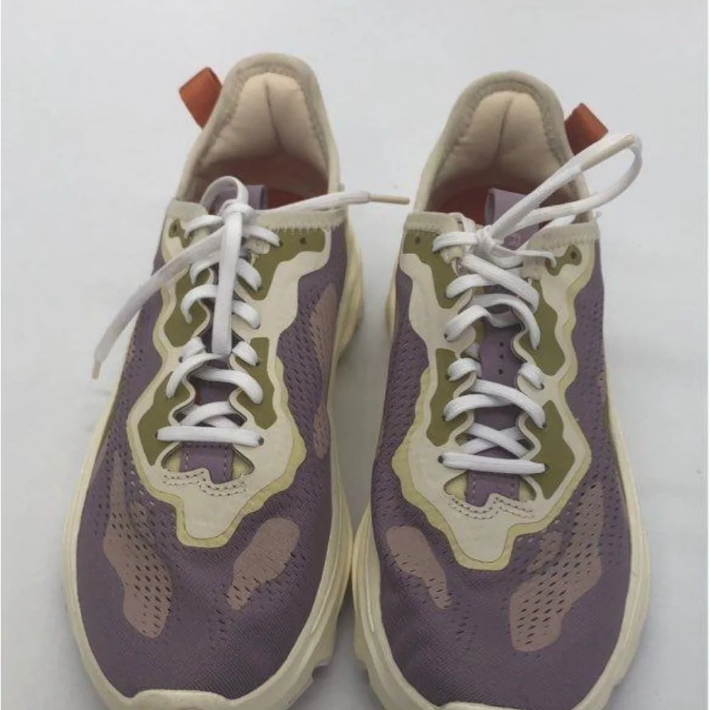 Sorel Kinetic Breakthru Day Lace Sneakers Shale Mauve Yellow Women’s Size 8